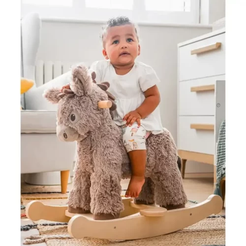 راکر کودک چوبی لیتل برد طرح الاغ نوربرت little bird Norbert کد 3088