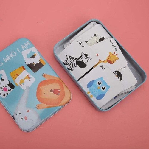 پازل قوطی فلزی حدس بزن مدل حیوانات جنگل کد P/100413/F