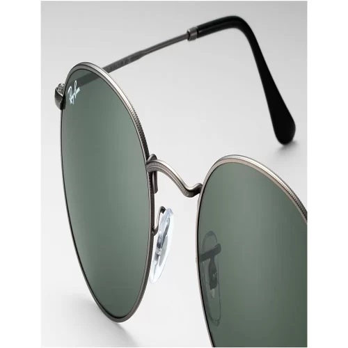 عینک آفتابی RayBan 3447 029 Round Gunmetal Green Classic G 15 - Image 3