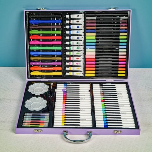 کیف ست نقاشی 113 تکه مدل کرومی کد 6942199
