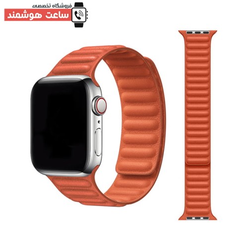 بند لدر لینک اپل واچ - Apple Watch Leather Link Strap - Image 6
