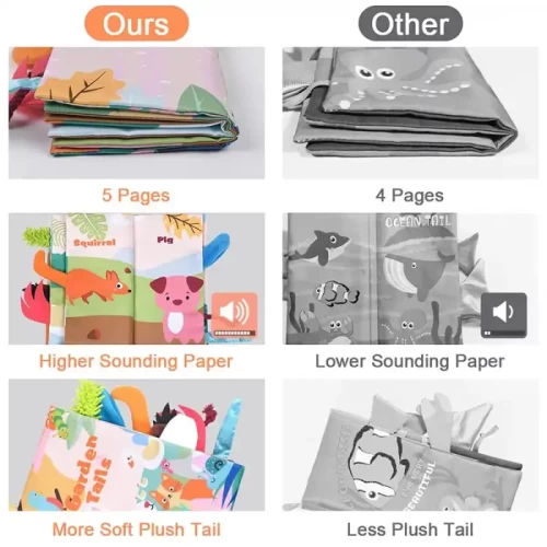 کتاب پارچه ای آموزشی مدل حیوانات اهلی کد 5810407