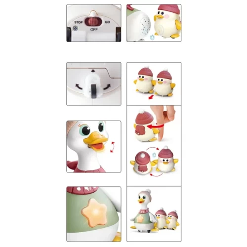 اردک و جوجه موزیکال هولی تویز سنسور دار هولی تویز Huile Toys کد HE9987