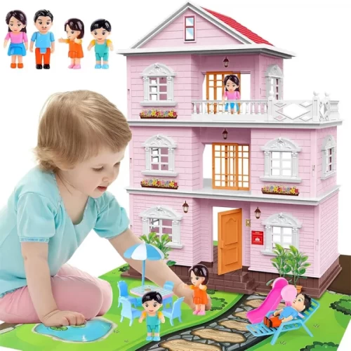 اسباب بازی ساختنی خانه عروسکی کد KB9936