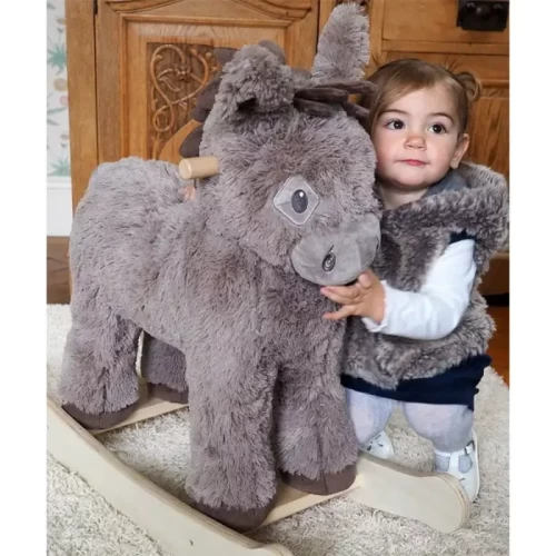 راکر کودک چوبی لیتل برد طرح الاغ نوربرت little bird Norbert کد 3088