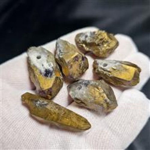 فروش پک 6 عددی راف کوارتز پیریت معدنی کد G81257