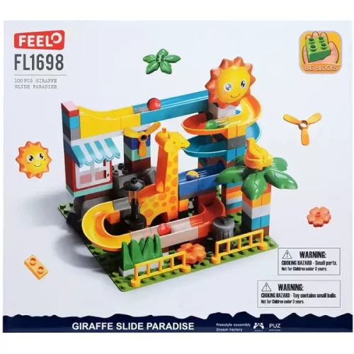 اسباب بازی لگو سرسره زرافه 100 تکه فیلو FEELO کد FL1698