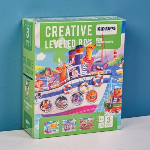 پازل کودک 89 تکه مدل حمل و نقل KID FANS TRANSPORTATION کد KS2402