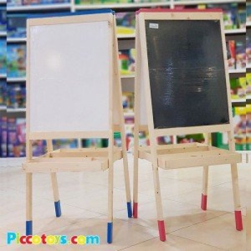 تخته نقاشی دو طرفه سیاه و سفید آبی مدل 1401