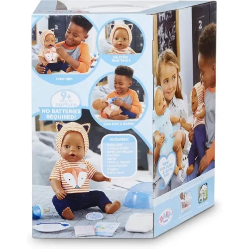 عروسک دخترانه جیشی BABY BORN با لوازم پسر با لباس روباه کد 916816