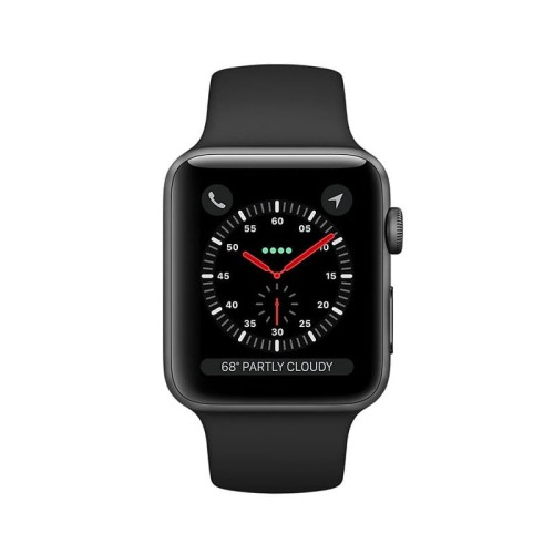 ساعت هوشمند اپل واچ 3 مدل 38 میلی متر – Apple Watch 3 38mm Space Gray Aluminum Case with Black Sport Band - Image 2