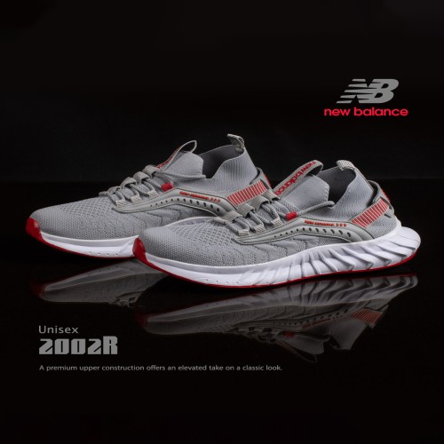 کفش اسپرت نیو رانینگ طوسی قرمز مدل 1063