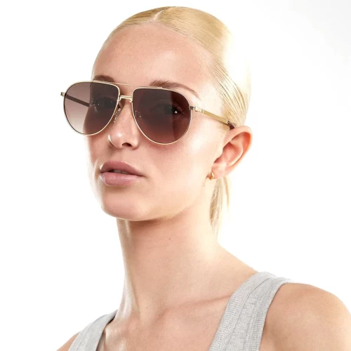 عینک آفتابی دی فرانکلین مدل D.franklin AVIATOR LEGACY / GOLD - BROWN - Image 2