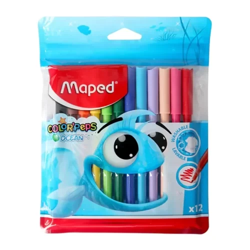 ماژیک 12 رنگ مپد Maped کد 7206