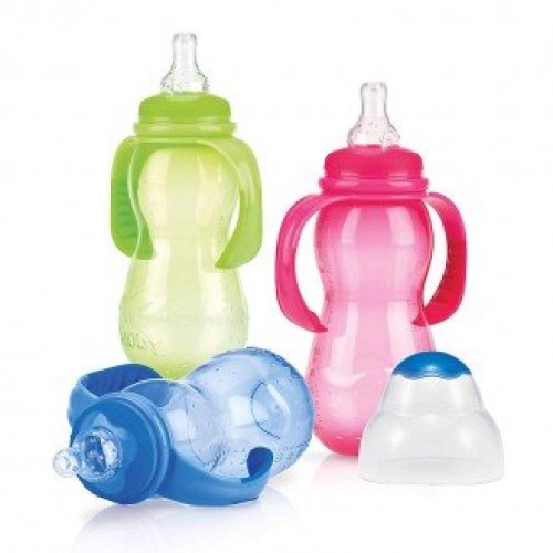 طلق 300ml دسته دار ضد چکه nuby 1093 یک محصول فوق العاده