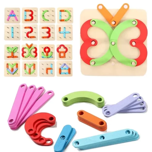 پازل آموزشی تطابق اشکال چوبی کد JHTOY656