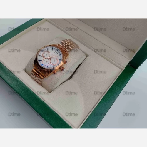 ساعت رومانسون کرنو رزگلد صفحه سفید تک زنانه