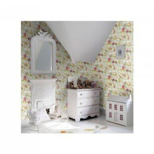 کاغذ دیواری انگلیسی اتاق کودک - تاینی تاتز G45130 tiny tots