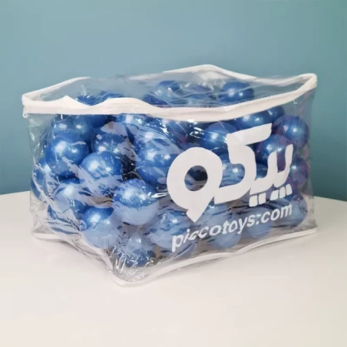 توپ رنگی بسته 100 تایی رنگ آبی تیره کد P/TPN100/DB