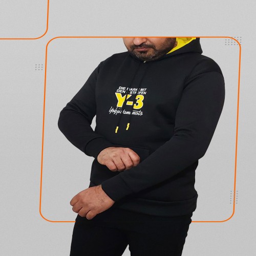 هودی مشکی مردانه Y 3 مدل 1327