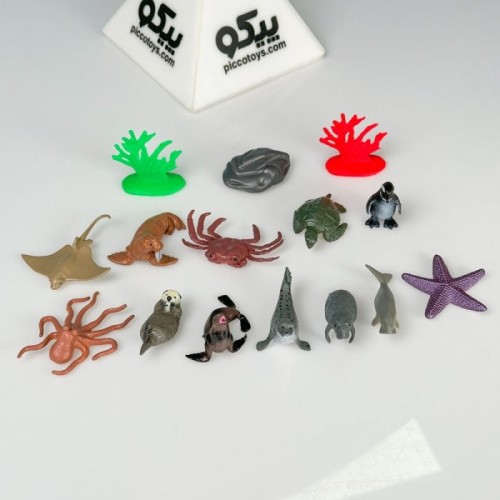 فیگور حیوانات دریایی طرح استوانه ای کد HY4315B