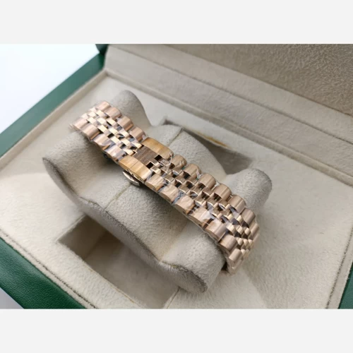 ساعت رومانسون رزگلد صفحه مشکی تک زنانه - Image 2