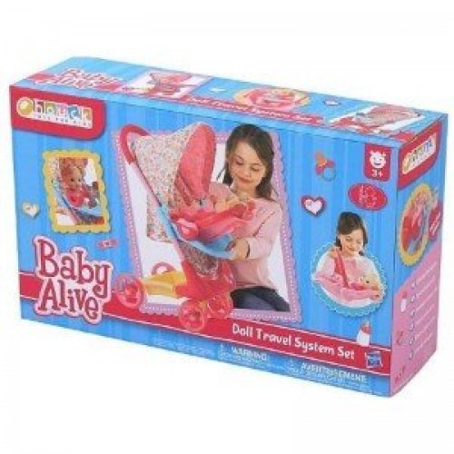 ست كالسكه و کریر عروسک baby alive hauck 98190