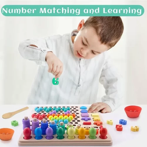 اسباب بازی مونته سوری تخته لگاریتمی 5 در 1 کد OY041