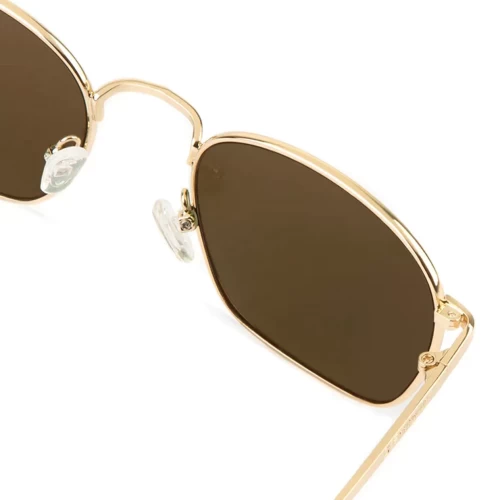 عینک آفتابی دی فرانکلین مدل D.franklin Classic Metal Square Gold / Brown - Image 4