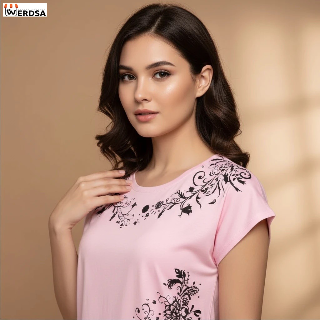 تیشرت سرخود زنانه راحتی بسیار زیبا با رنگ بندی مدل S10