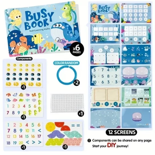 کتاب مونته سوری پازلی busy book مدل دریا کد 6508634