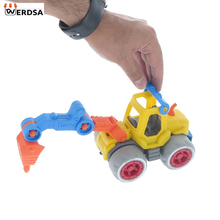 ست راه سازی هالیمو (لودر - پیکور - بیل -غلطک) 24 عدد وکیوم