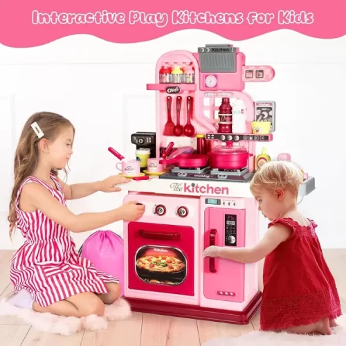 آشپزخانه کودک 53 تکه رنگ صورتی کد 008969