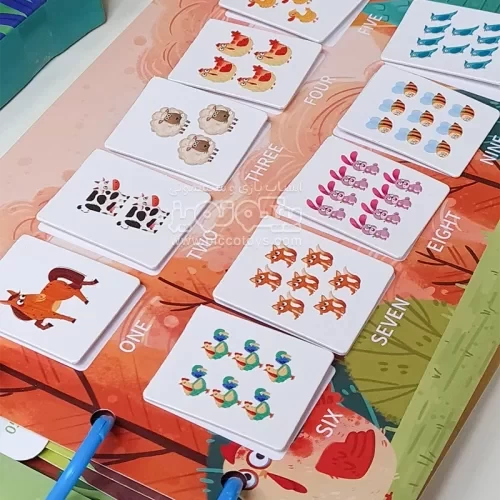 کتاب مونته سوری پازلی busy book مدل حیوانات مزرعه کد P/100468/A
