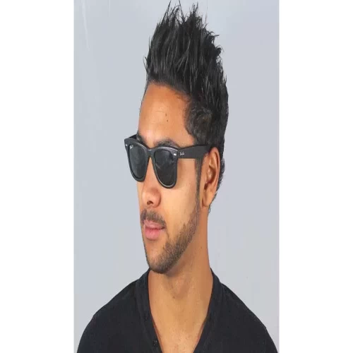 عینک آفتابی RayBan 2140QM Wayfarer Leather Green Classic G 15 - Image 7