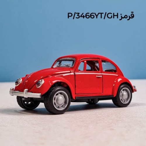 ماشین فلزی عقب کش موزیکال مدل فولکس کد 3466YT