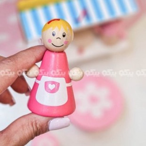 اسباب بازی آشپزی چوبی با آدمک کد BZ-24