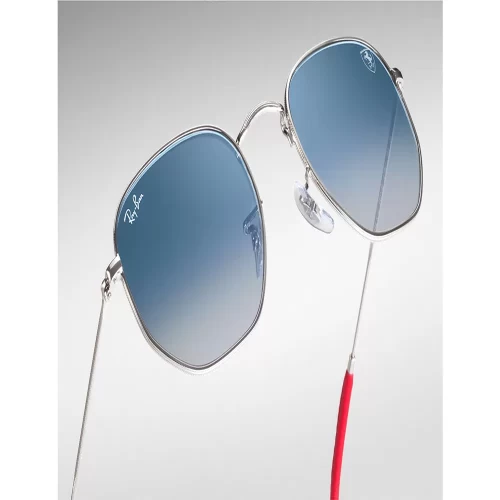 عینک آفتابی RayBan 3548NM Scuderia Ferrari Silver Light Blue Gradient - Image 5