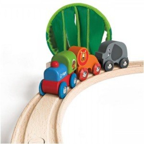 ریل و قطار چوبی کودک Jungle Train Journey Set hape 3800