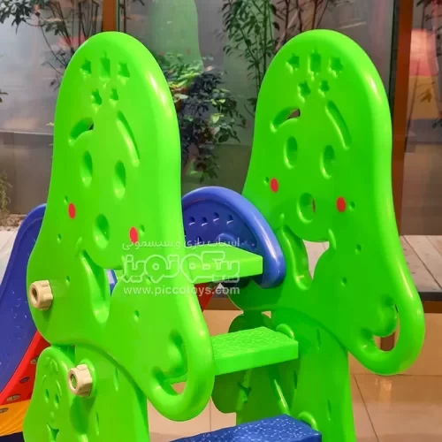 سرسره کودک مدل لبخند رنگ سبز روشن کد 4346526