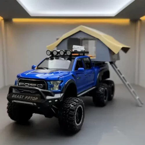 ماکت ماشین عقب کش مدل Ford raptop با کمپر کد CZ65A