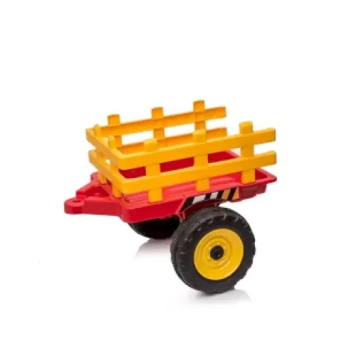 تراکتور شارژی chipolino قرمز با تریلر