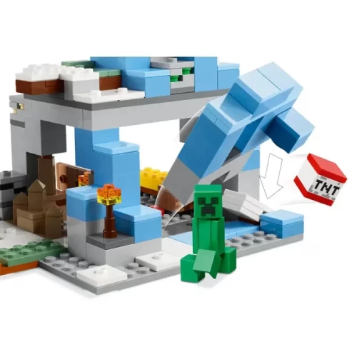 لگو ماینکرافت 304 قطعه مدل Mincraft The Frozen Peaks کد 21243