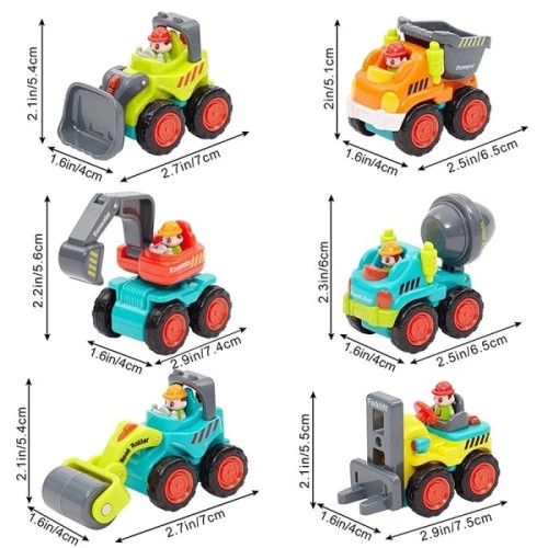 ماشین اسباب بازی بیل مکانیکی HUILE TOYS مدل P/A3116C/BM