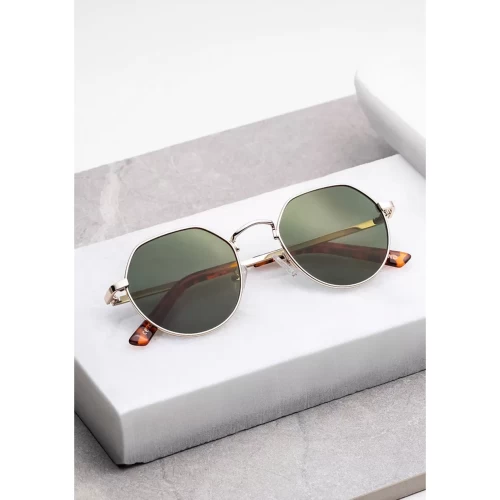 عینک آفتابی دی فرانکلین مدل D.franklin Classic Semi Round Gold / G15 - Image 5