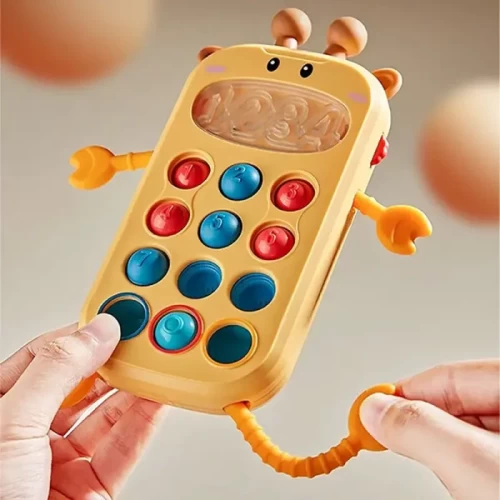 اسباب بازی موبایل پوپت دار کودک طرح زرافه کد 68867