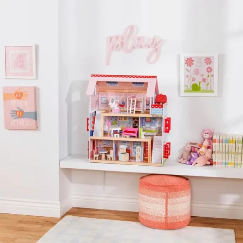 خانه عروسکی چوبی کیدکرفت مدل KidKraft Chelsea Dollhouse کد 65054