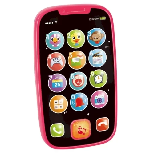 موبایل اسباب بازی موزیکال Huile Toys رنگ صورتی کد P/3127/SU