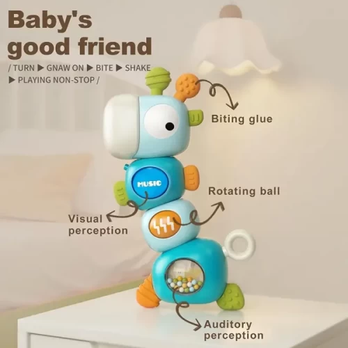 جغجغه و دندانگیر موزیکال طرح زرافه کد 6669