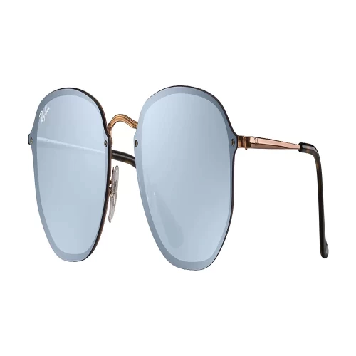 عینک آفتابی RayBan 3579N Blaze Hexagonal Flat Lens Violet Mirror - Image 2